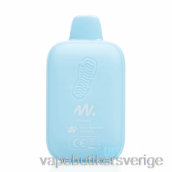 Vape Sverige Metaku Moonwalk 9000 Engångsblå Razz Ice